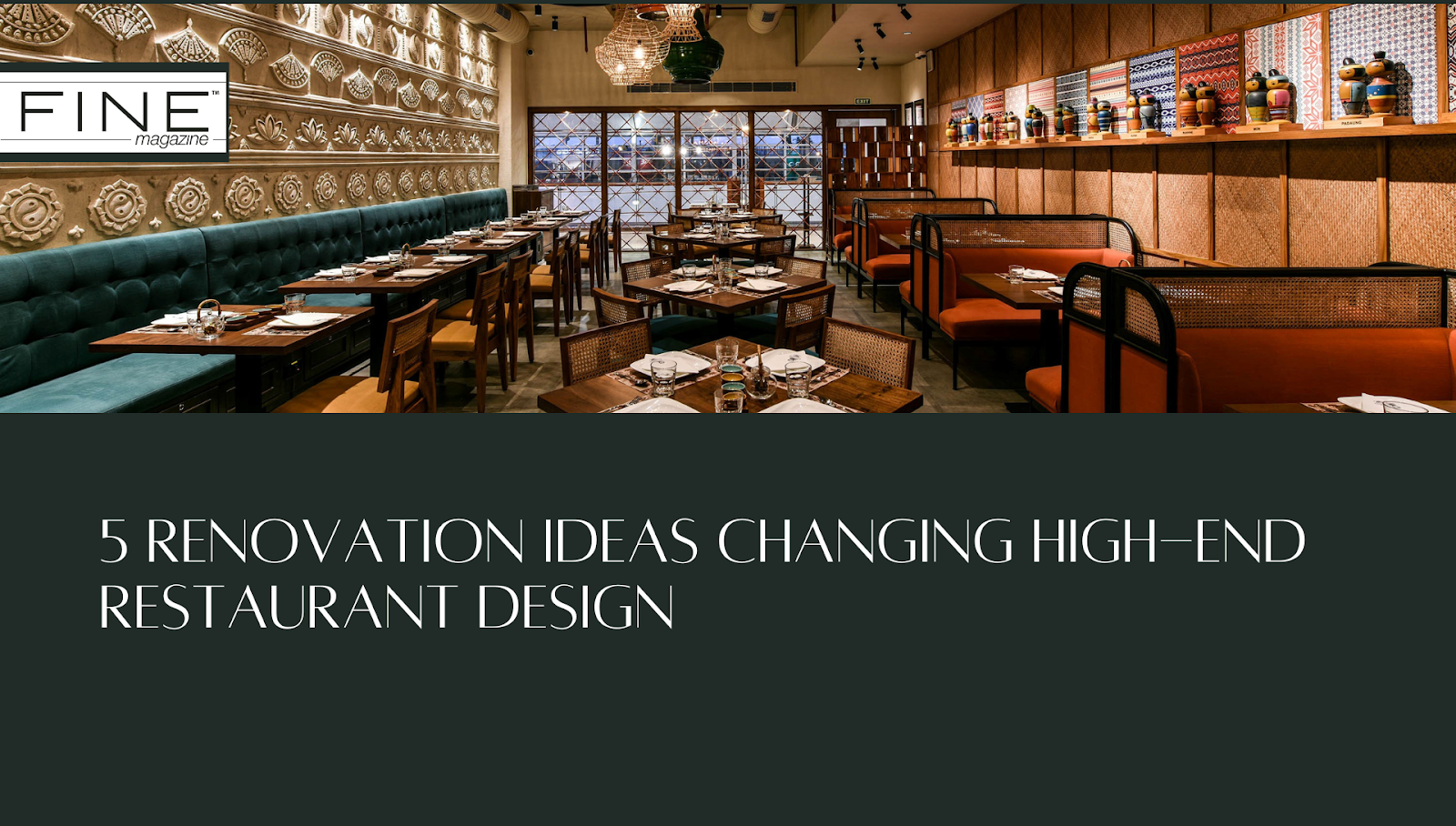 Sustainable Luxury: 5 Renovation Ideas Changing High-End Restaurant Design